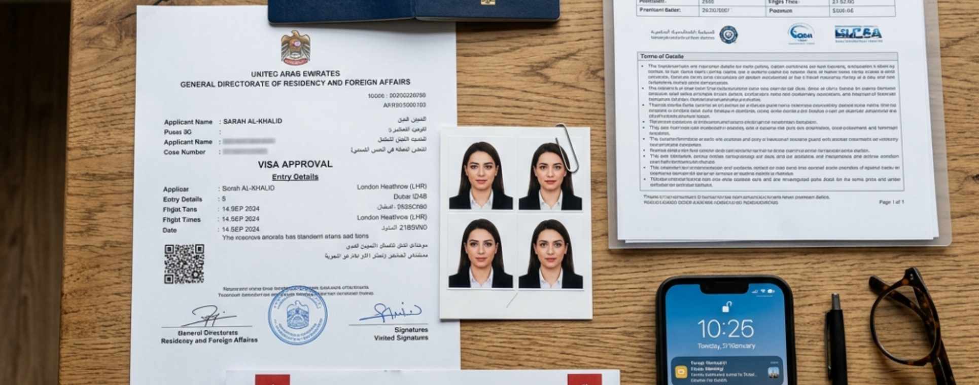 Documents required for UAE visa change by bus