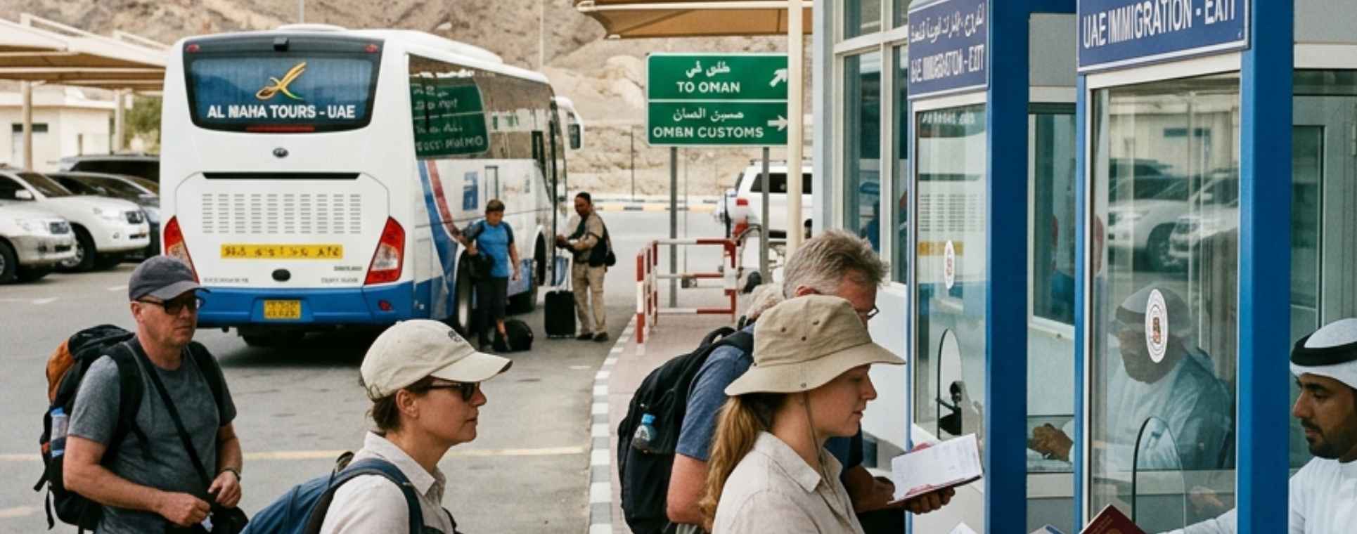 UAE visa change by bus cost and travel expenses